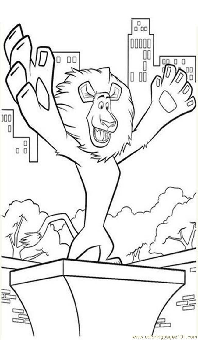Coloring Pages Madagascar Coloring Page (Cartoons  Madagascar