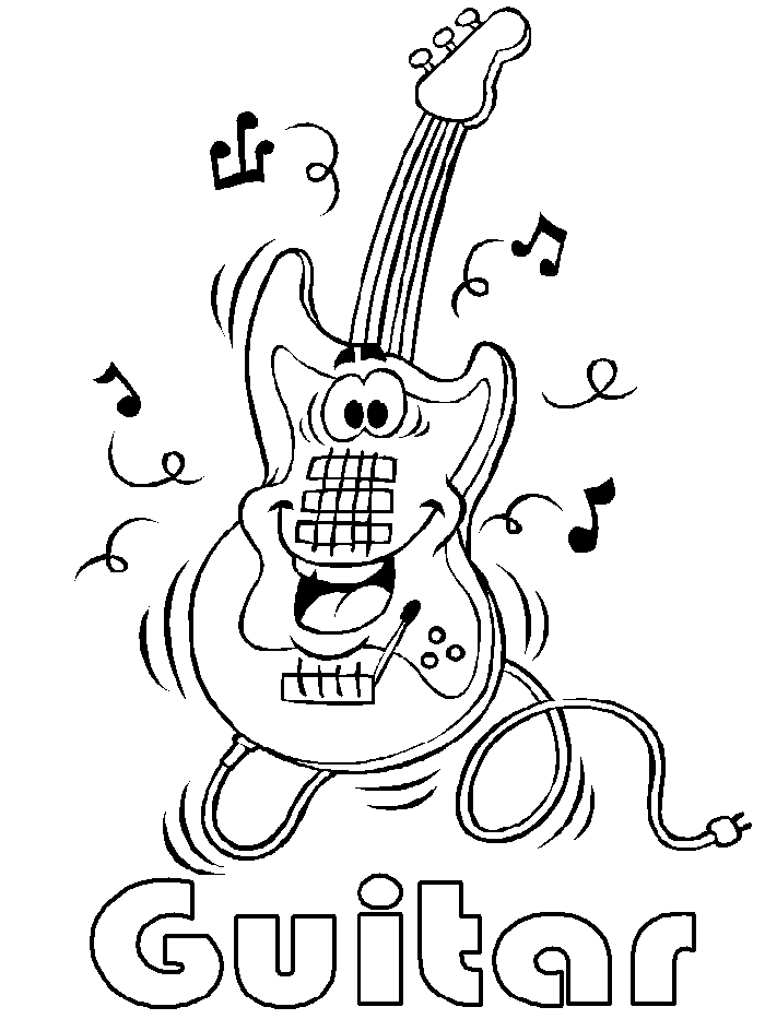 Free Coloring Pages Of Musical Instruments, Download Free Coloring