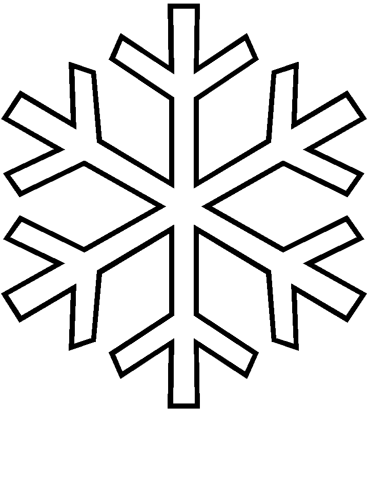 Snowflake Colouring Page