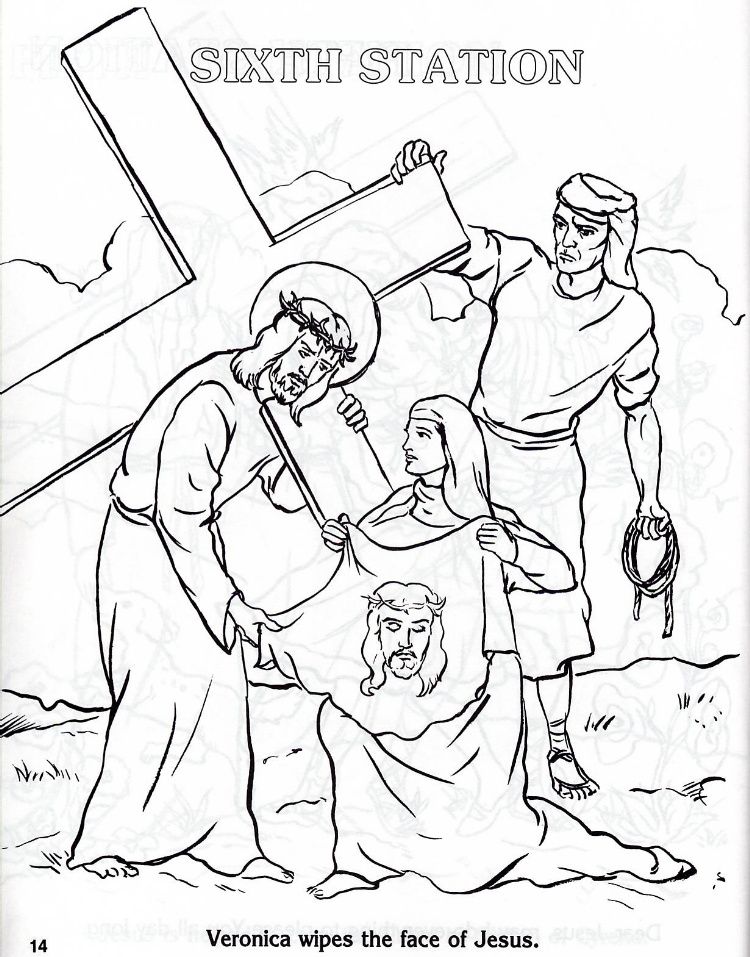 stations of the cross coloring pages Clip Art Library
