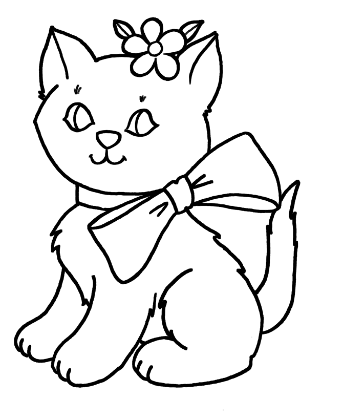 Kitten| Coloring Pages for Kids| Free coloring pages