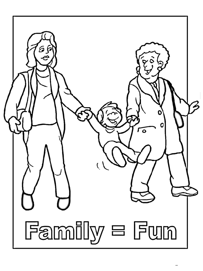 Grandma and ME Colouring Pages