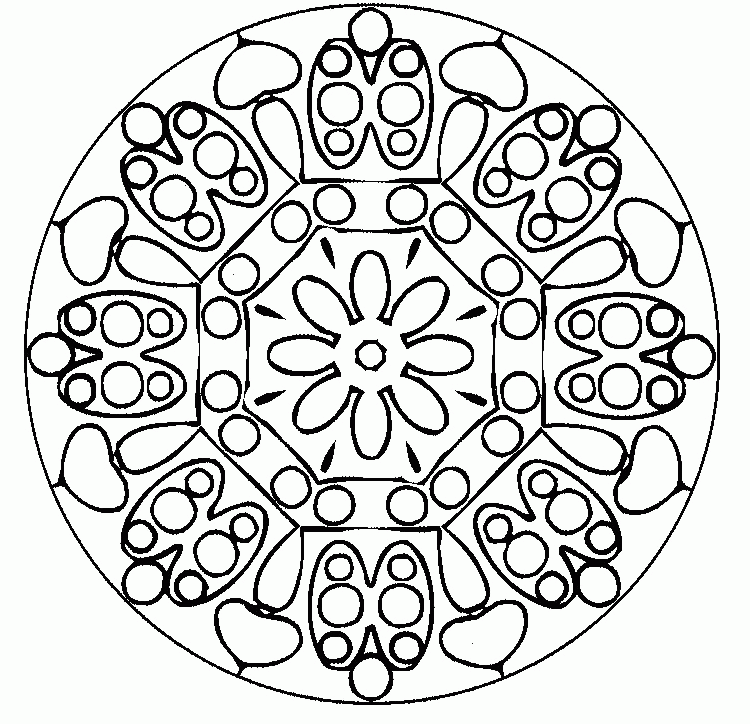Mandala Rectangle Coloring Pages - Mandala Coloring Pages 
