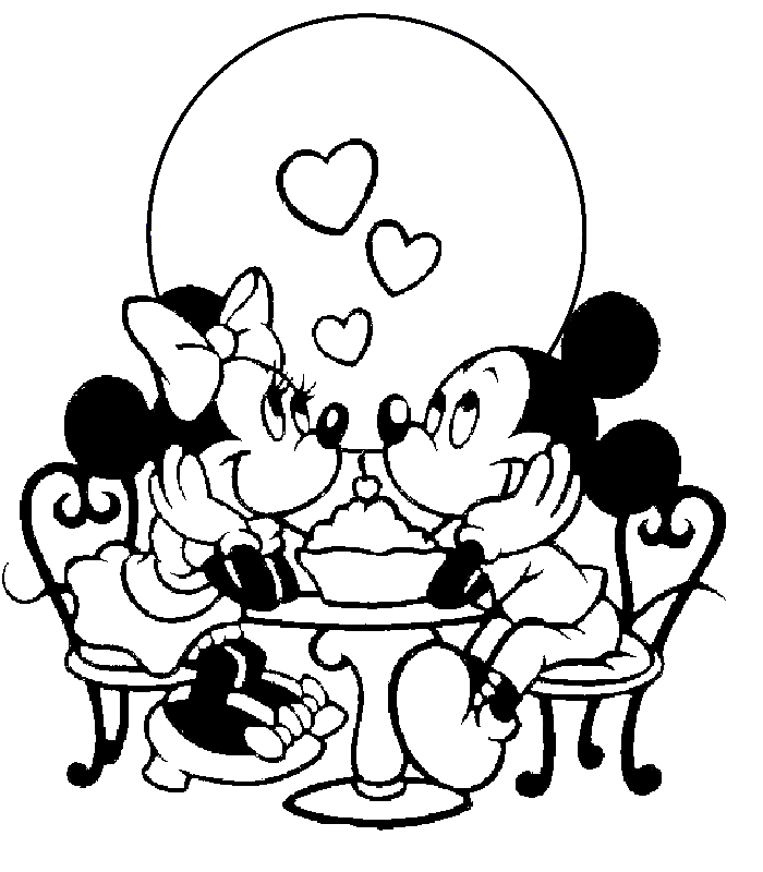 Mickey Mouse Valentines Day Coloring Page | Free Printable