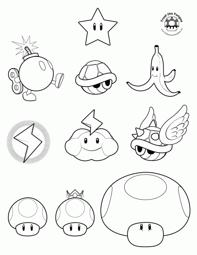 Coloring Pages Marvelous Super Mario Coloring Pages Coloring