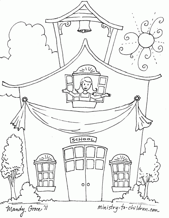 Free First Day Of School Coloring Pages For Kindergarten, Download Free