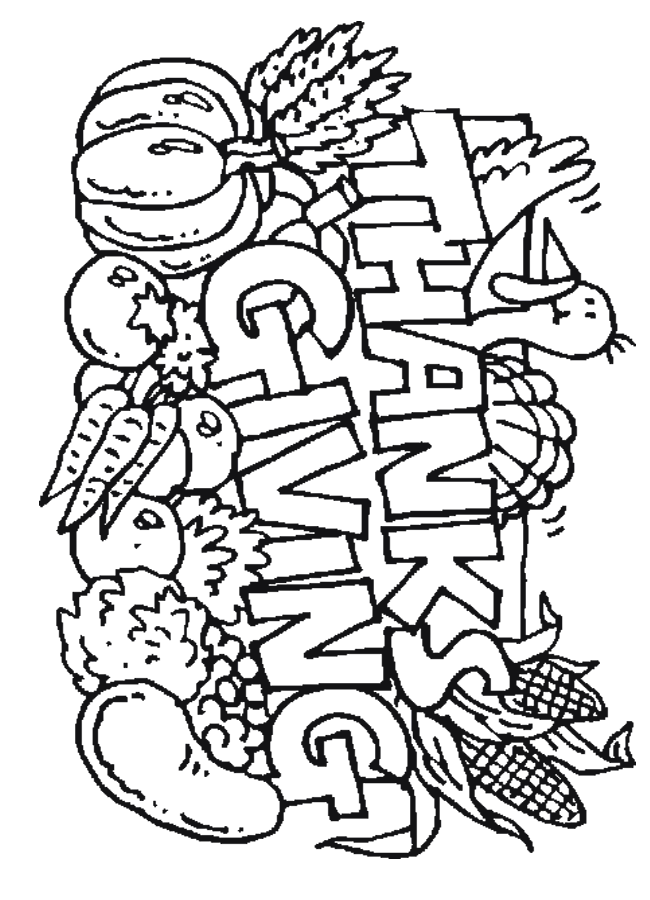 Happy Thanksgiving Coloring Page | Printable Pages