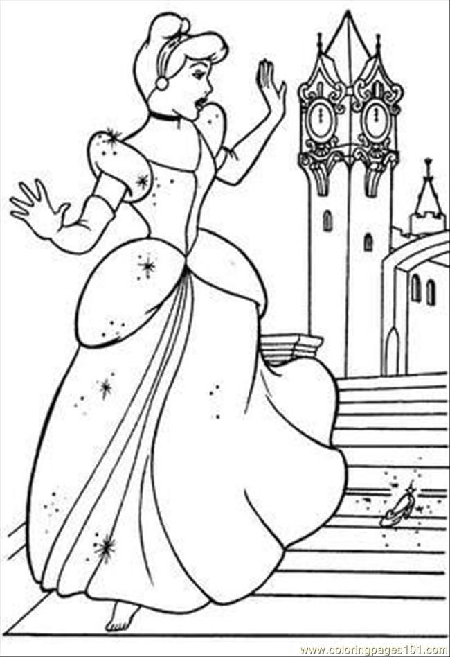 Coloring Pages Cinderella Coloring  (Cartoons  Cinderella