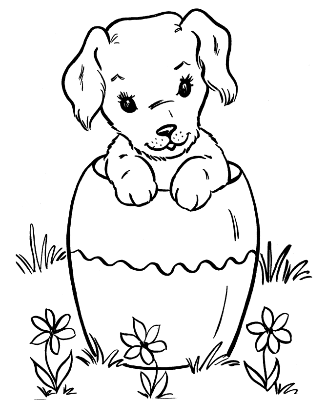 easter beagle coloring pages