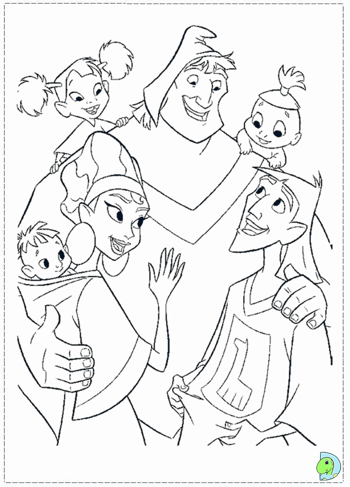 emperors new groove coloring pages - Clip Art Library.