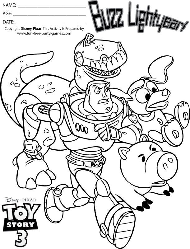 Toy Story Rc Coloring Pages