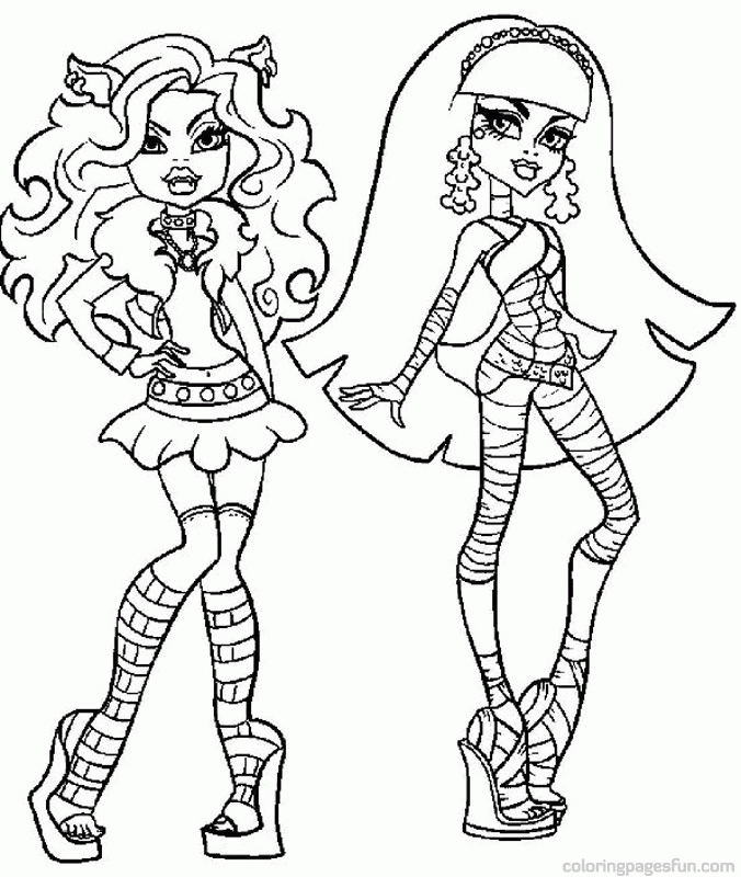 Monster High | Free Printable Coloring Pages 