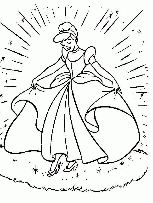 Printouts Of Disney Princess Coloring Page | Free Printable