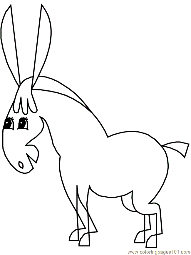 Coloring Pages Mexican Coloring Donkey2 (Countries  Mexico