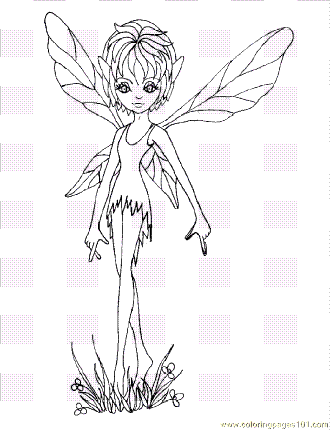 awsome fairy Colouring Pages