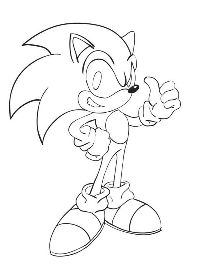 SONIC TO COLOR Colouring Pages