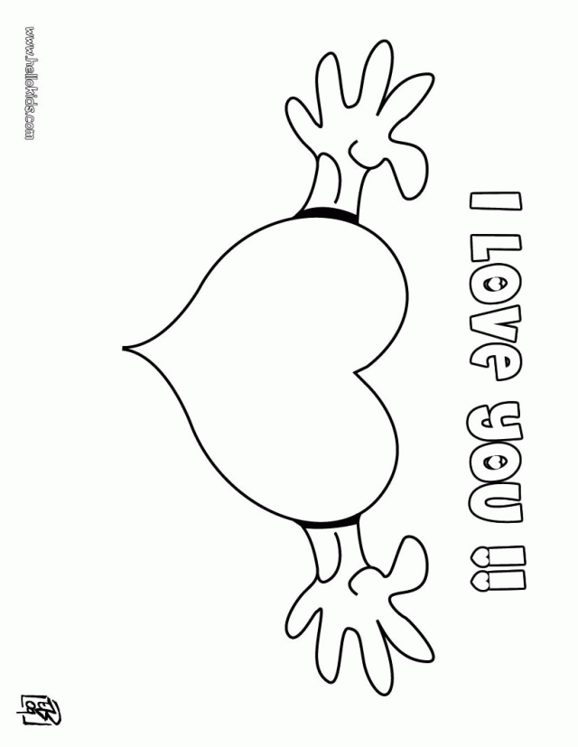 Printable I Love You Coloring Pages Printable I Love You