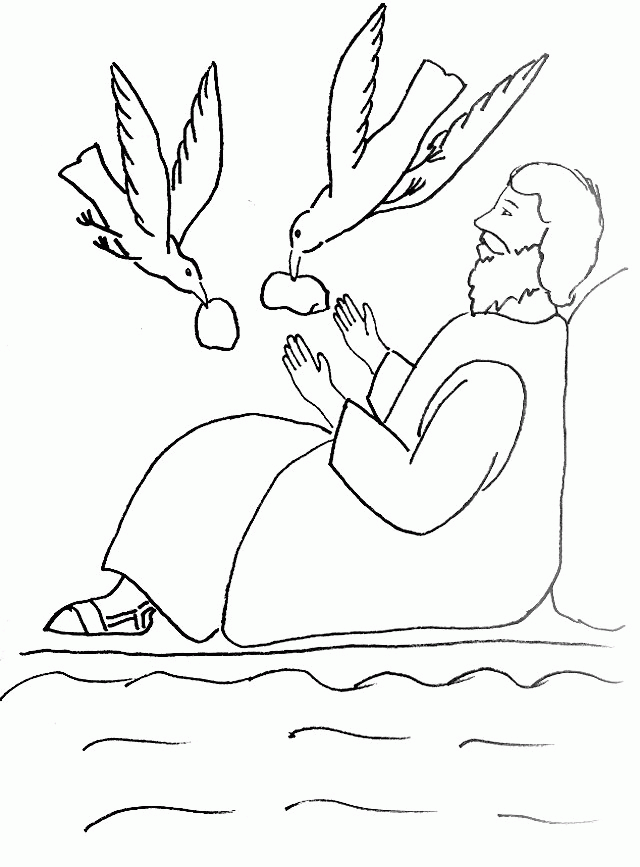 Bible Story Coloring Page for Elijah and the Widow of Zarephath