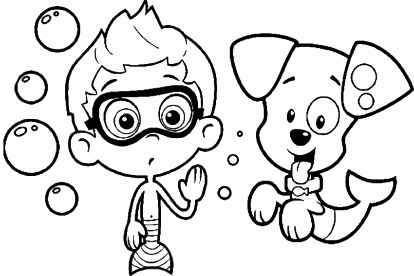 Bubble Guppies Coloring Pages 