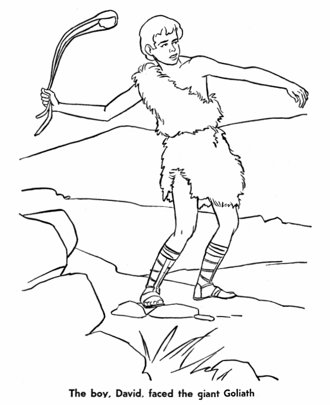 bible story characters coloring page sheets david and goliath