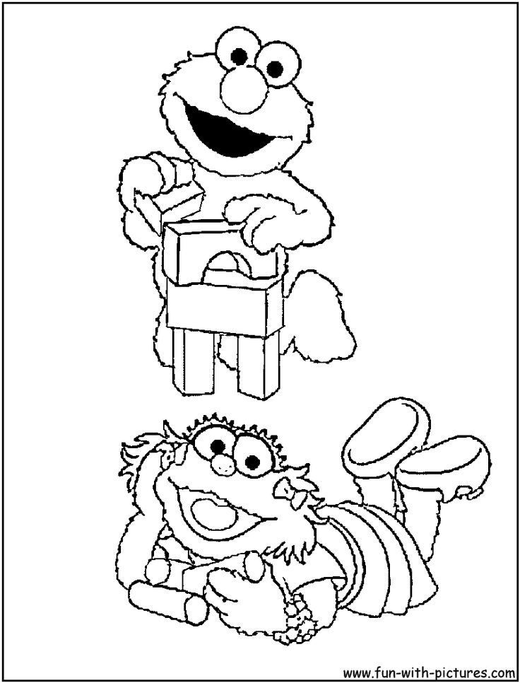 Print Elmo coloring pages | First day of school
