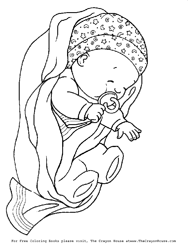 Baby-coloring-3 | Free Coloring Page on Clipart Library