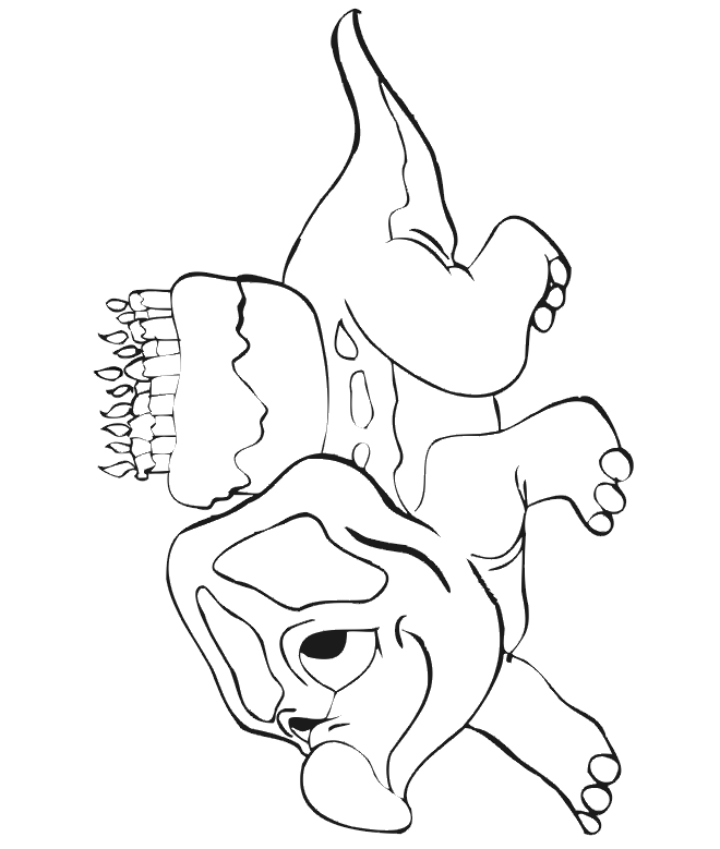 Clip Arts Related To : dinosaur happy birthday coloring pages. 