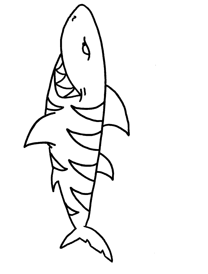 Coloring pictures of sharks