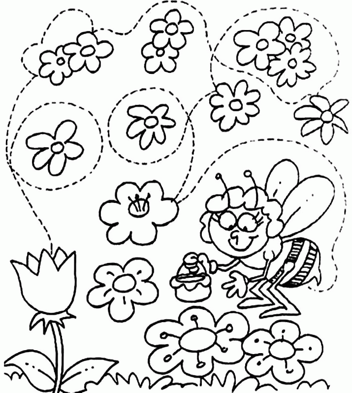 Welcome Spring| Coloring Pages for Kids - Spring Coloring Pages