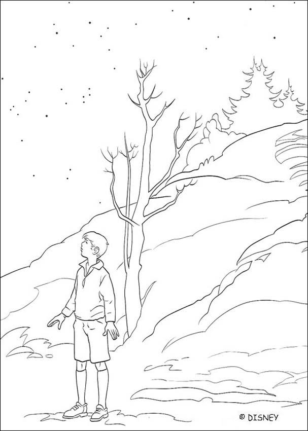 THE CHRONICLES OF NARNIA coloring book pages - Peter in Narnia
