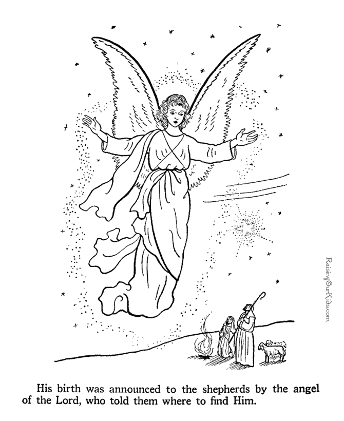 Angel coloring pages to print