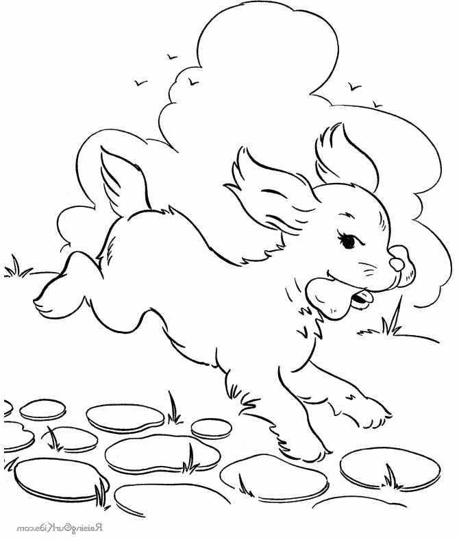 Large Dog Very Like Bone Coloring Page |Dog| Coloring Pages Kids