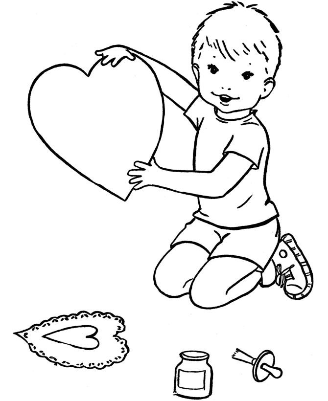 BlueBonkers: Free Printable Valentines Day Hearts Coloring Page