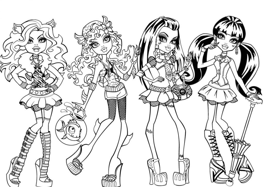 Free Printable Monster High Coloring Pages | Free coloring pages