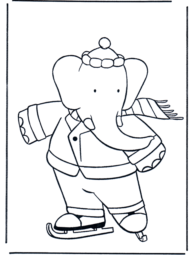 Figure Skating Coloring Page | Free Printable Coloring Pages
