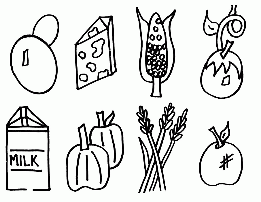 Coloring Pages Food | Free Printable Coloring Pages