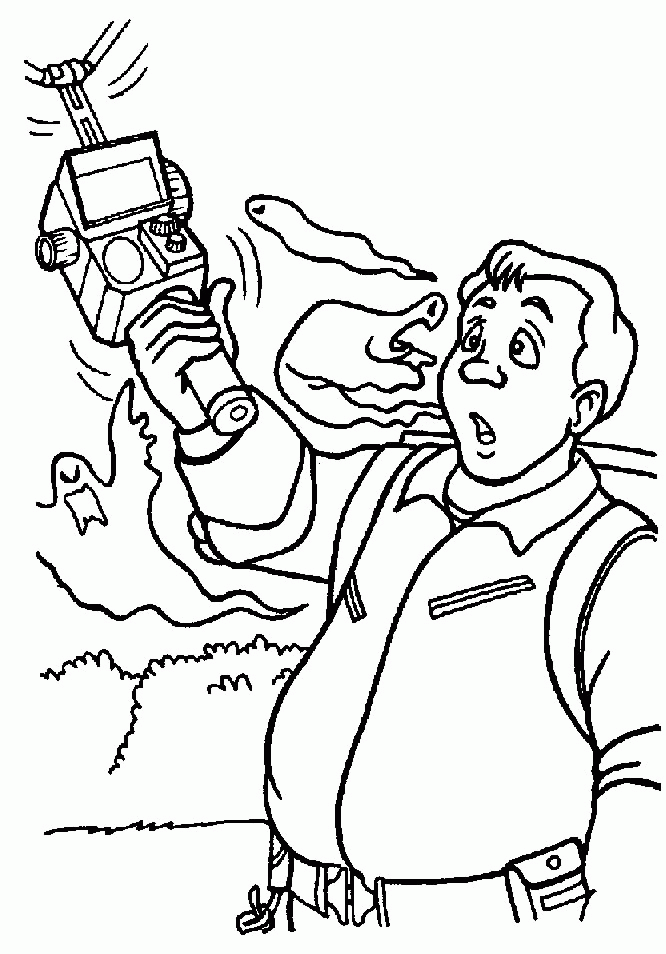 real ghostbusters Colouring Pages