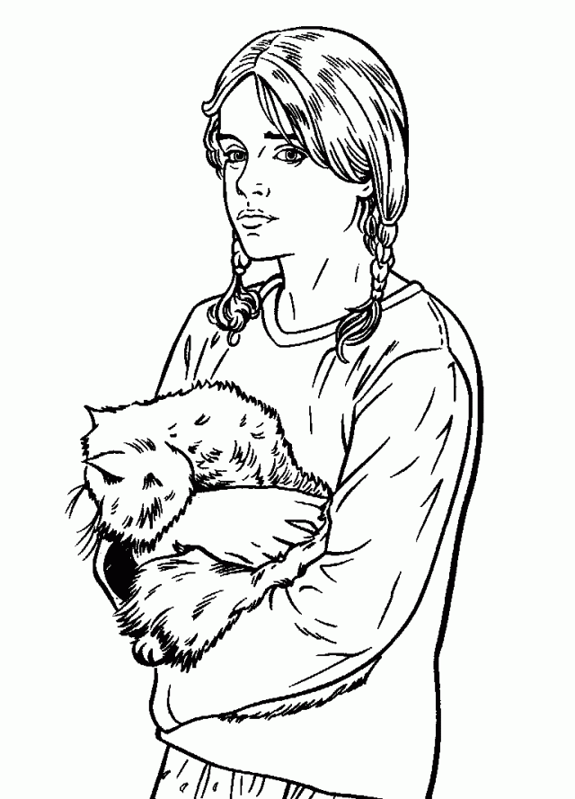 Free Harry Potter Ginny Coloring Page, Download Free Harry Potter Ginny