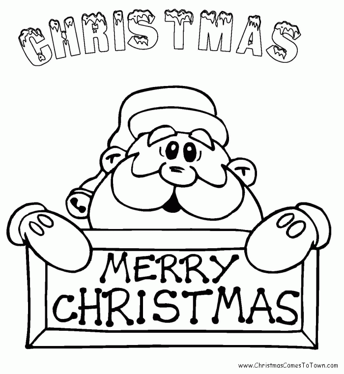 Santa Coloring Pages - Free Christmas Coloring Pages