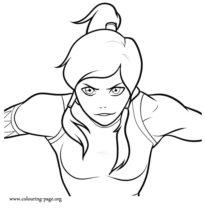 avatar korra Colouring Pages