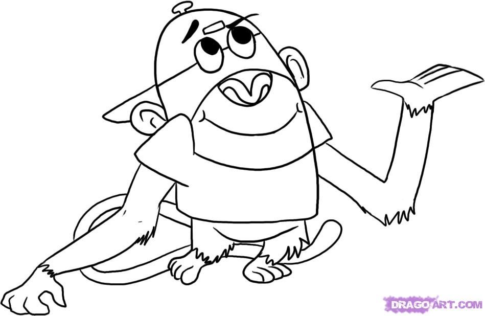 Clip Arts Related To : spider monkey how to draw. 