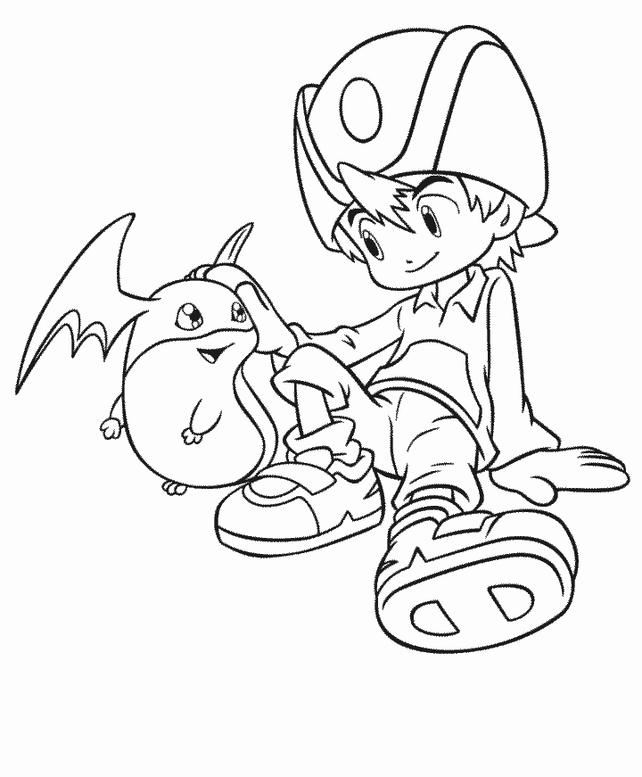 Digimon 23 Cartoons Coloring Pages  Coloring Book