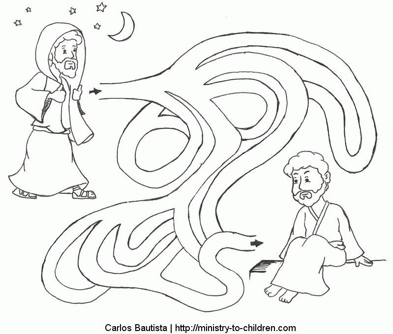 Nicodemus Coloring Pages