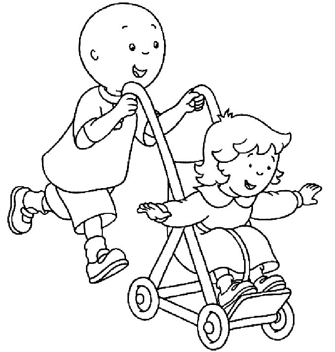Caillou Coloring Pages and Book | Unique Coloring Pages