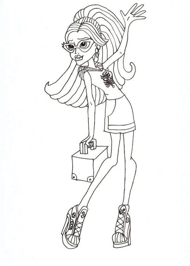 Coloring Pages Outstanding Monster High Coloring Pages Picture