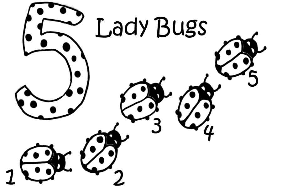 Lady Bug Coloring Page - Free