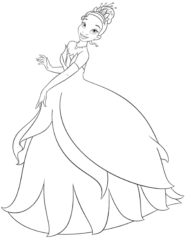 Free Princess And The Frog Coloring Pages To Print, Download Free