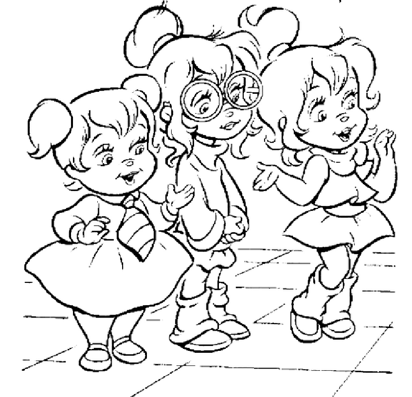 Alvin and the Chipmunks Coloring Page | Free Printable