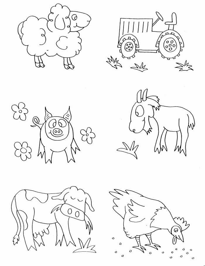 Featured image of post Farm Animal Coloring Pages For Preschoolers
