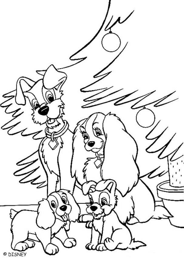 Lady And The Tramp Kiss Coloring Pages